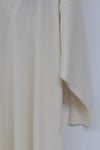 SWAYING/KNIT deconstructed v-neck dress (with corset) SW212LS09 white PS31